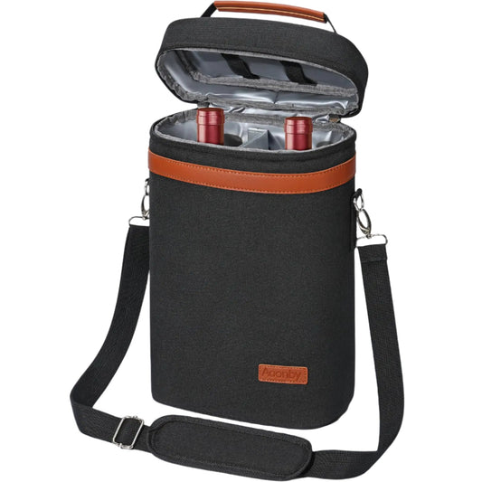 Insulated 2 - Bottle Wine Tote – upscale wine and spirit accessory from Marmot & Stag
