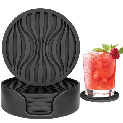 Silicone Outdoor Coaster Set – upscale wine and spirit accessory from Marmot & Stag